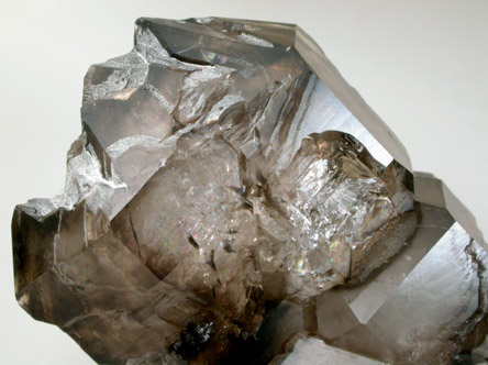 Quartz var. Smoky with Hyalite Opal from Lord Hill, Stoneham, Oxford County, Maine