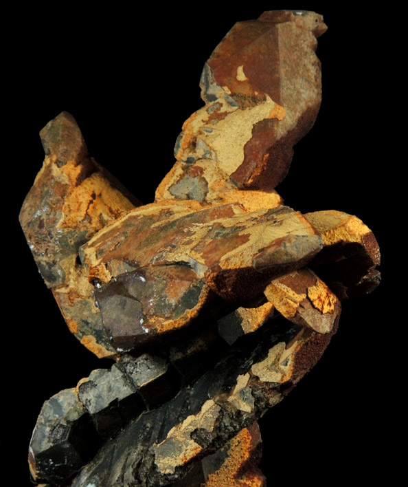 Calcite with Limonite coating from Idarado Mine, Ouray District, San Miguel County, Colorado