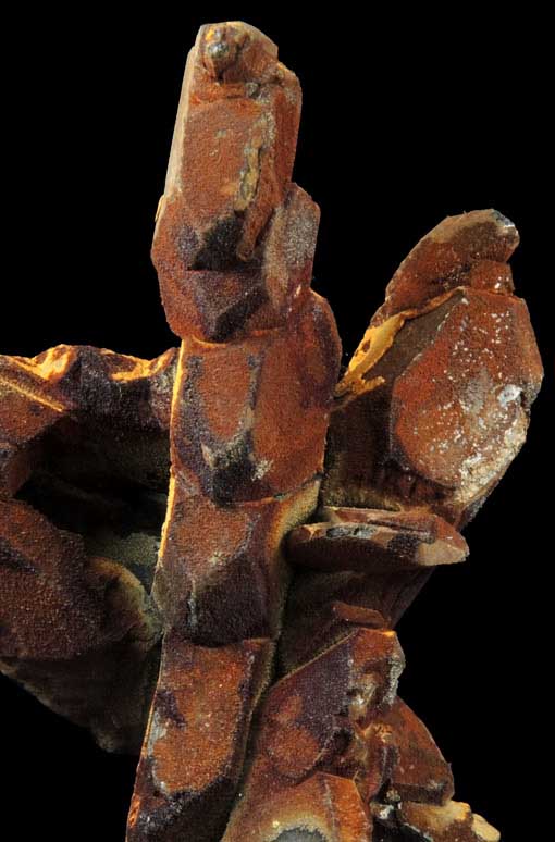 Calcite with Limonite coating from Idarado Mine, Ouray District, San Miguel County, Colorado