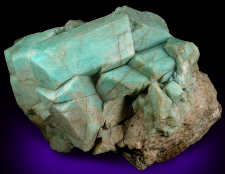 Microcline var. Amazonite from Pike's Peak Batholith, El Paso County, Colorado