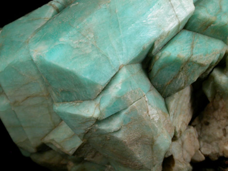 Microcline var. Amazonite from Pike's Peak Batholith, El Paso County, Colorado