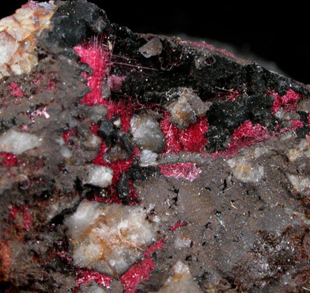 Cuprite var. Chalcotrichite from Lizard, Cornwall, England