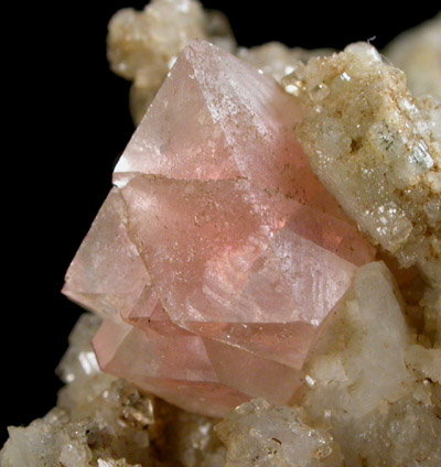 Fluorite on Quartz from Argentire, Mont Blanc Massif, Switzerland