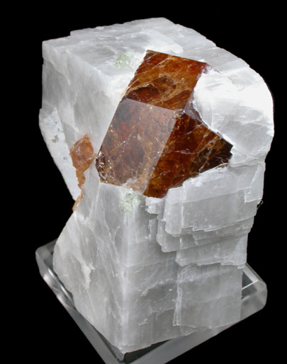 Grossular Garnet in Calcite from Crestmore, Commercial Quarry, Riverside County, California