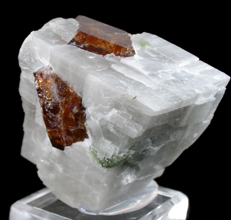 Grossular Garnet in Calcite from Crestmore, Commercial Quarry, Riverside County, California