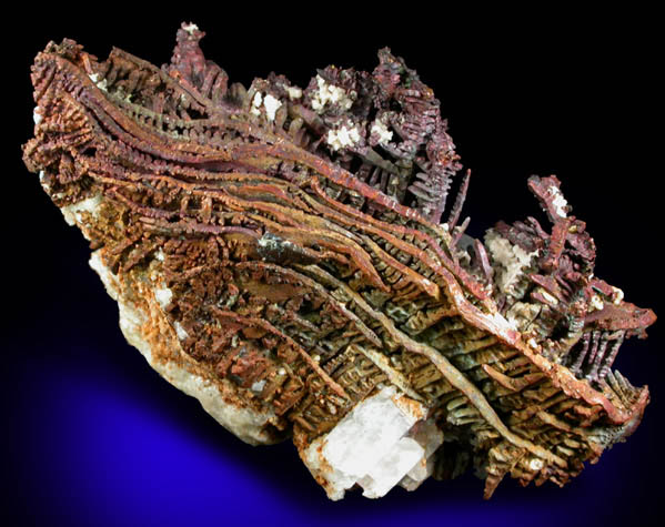 Copper (crystallized) from Quincy Mine, Hancock, Keweenaw Peninsula Copper District, Houghton County, Michigan