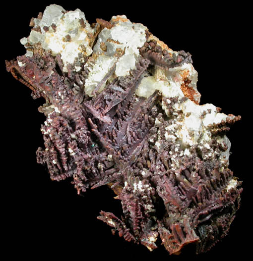 Copper (crystallized) from Quincy Mine, Hancock, Keweenaw Peninsula Copper District, Houghton County, Michigan