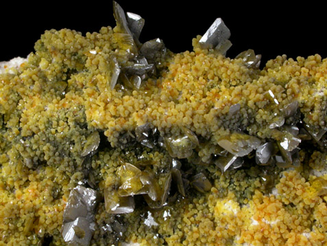 Wulfenite and Mimetite from San Francisco Mine, Cerro Prieto, north of Cucurpe, Sonora, Mexico