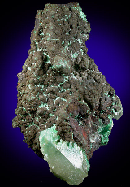 Calcite, Goethite, Malachite from Copper Queen Mine, Bisbee, Warren District, Cochise County, Arizona