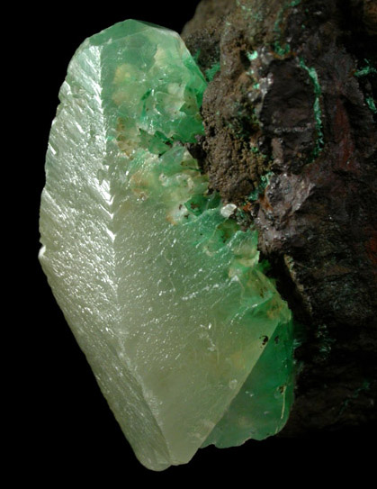 Calcite, Goethite, Malachite from Copper Queen Mine, Bisbee, Warren District, Cochise County, Arizona