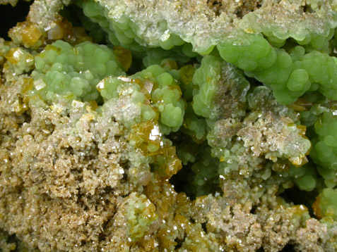 Mimetite and Wulfenite from Mina Ojuela, Mapimi, Durango, Mexico