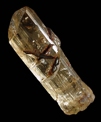 Imperial Topaz with Hematite from Rodrigo Silva, Ouro Preto, Brazil