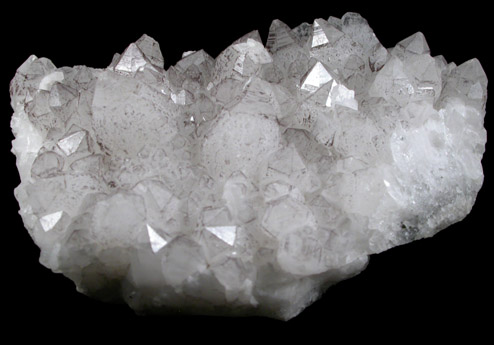 Quartz with Calcite from Santa Eulalia District, Aquiles Serdn, Chihuahua, Mexico