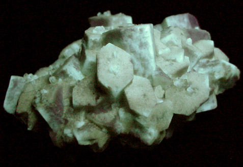 Strontianite pseudomorphs after Celestine from Stoneco Quarry, Lime City, Wood County, Ohio