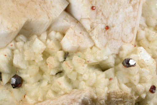 Microcline with Spessartine Garnet from Rock Corral area, Mineral Mountains, near Milford, Beaver County, Utah