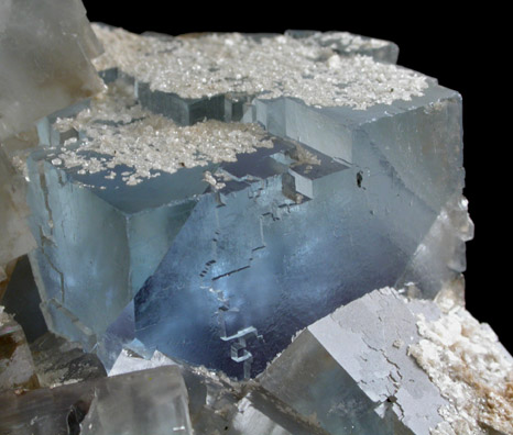 Fluorite with Barite from Cave-in-Rock District, Hardin County, Illinois