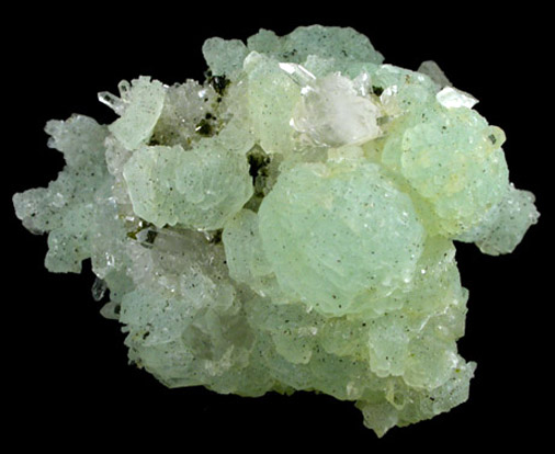 Prehnite with Babingtonite and Quartz from Da Liang Shan, Sichuan, China