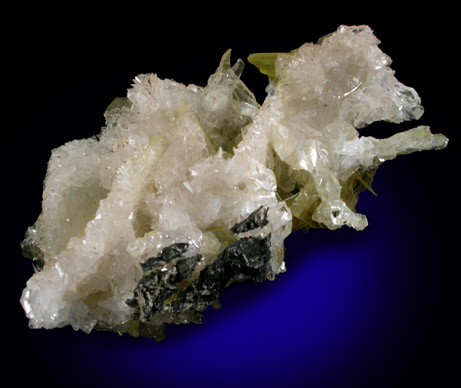 Calcite on Wulfenite from Glove Mine, Santa Rita Mountains, Santa Cruz County, Arizona