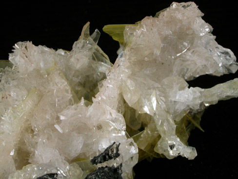 Calcite on Wulfenite from Glove Mine, Santa Rita Mountains, Santa Cruz County, Arizona