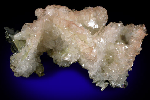 Calcite on Wulfenite from Glove Mine, Santa Rita Mountains, Santa Cruz County, Arizona