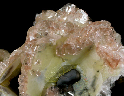 Calcite on Wulfenite from Glove Mine, Santa Rita Mountains, Santa Cruz County, Arizona