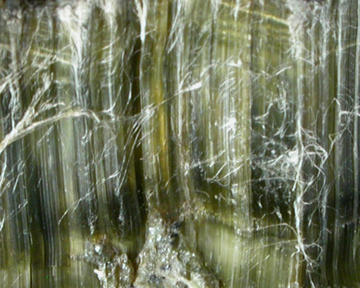 Clinochrysotile var. Asbestos from Thetford, Québec, Canada