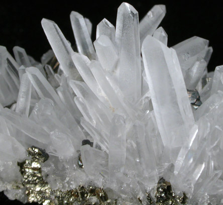 Quartz and Pyrite from Steward Mine, Butte District, Summit Valley, Silver Bow County, Montana