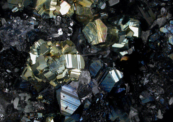 Pyrite, Sphalerite, Galena, Quartz from Borieva Reka Mine, Madan District, Rhodope Mountains, Bulgaria