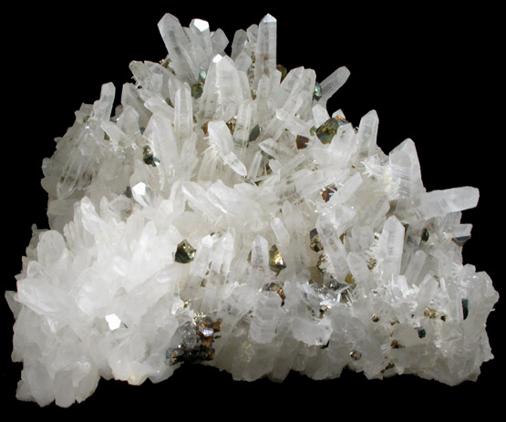 Quartz with Chalcopyrite from Deveti Septemvri Mine, Madan District, Rhodope Mountains, Bulgaria