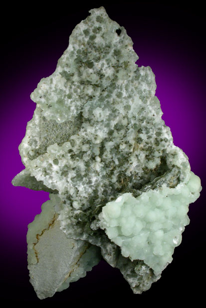 Prehnite pseudomorph after Anhydrite with Babingtonite and Laumontite from Prospect Park Quarry, Prospect Park, Passaic County, New Jersey