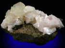 Calcite, Dolomite, Pyrite from Marcil Quarry, near Sainte-Clotilde-de-Chateauguay, Québec, Canada