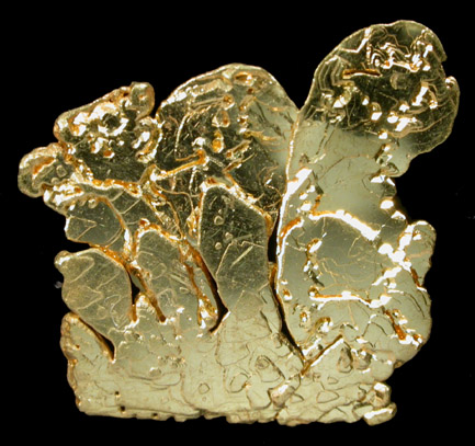 Gold (crystallized leaf) from Eagle's Nest Mine, Michigan Bluff District, Placer County, California