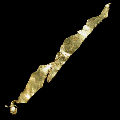 Gold (crystallized leaf) from El Dorado County, California