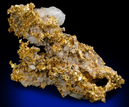 Gold and Quartz from Porcupine, Timmins District, Ontario, Canada