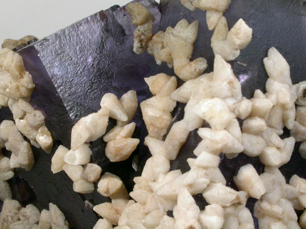 Fluorite with Calcite from Rosiclare Sub-District, Hardin County, Illinois