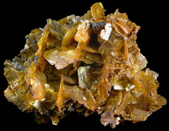 Wulfenite with Mimetite from San Francisco Mine, Cerro Prieto, north of Cucurpe, Sonora, Mexico