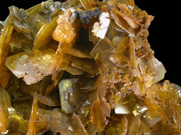 Wulfenite with Mimetite from San Francisco Mine, Cerro Prieto, north of Cucurpe, Sonora, Mexico