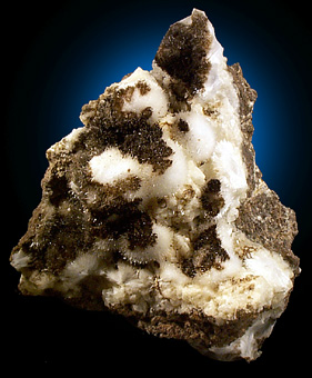 Natrolite with Wad from Springfield Butte Quarry, Lane County, Oregon