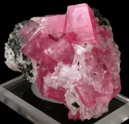 Rhodochrosite and Quartz from Sweet Home Mine, Buckskin Gulch, Alma District, Park County, Colorado