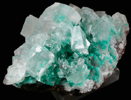 Calcite and Dioptase from Tsumeb Mine, Otavi-Bergland District, Oshikoto, Namibia