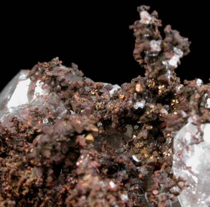 Copper on Calcite from Tsumeb Mine, Otavi-Bergland District, Oshikoto, Namibia