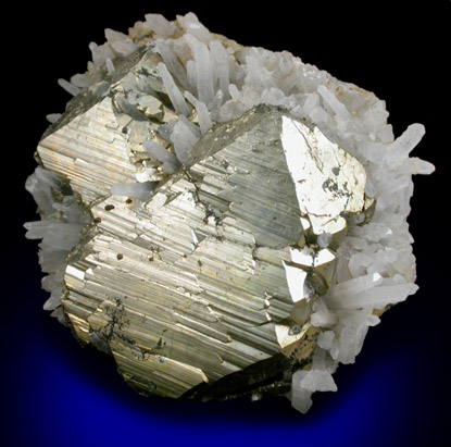 Pyrite and Quartz from Steward Mine, Butte District, Summit Valley, Silver Bow County, Montana