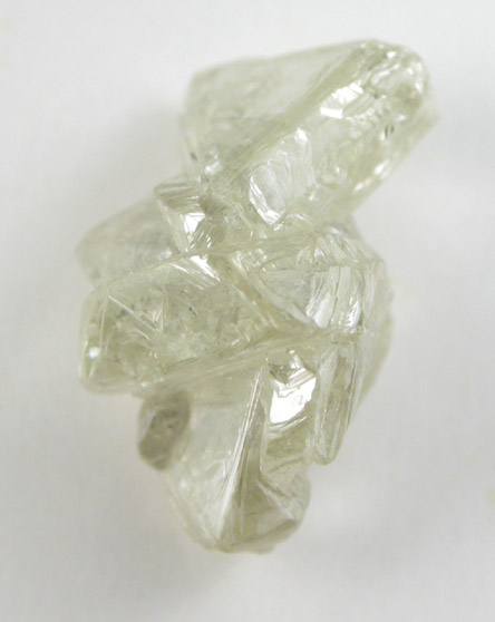 Diamond (3.61 carat interconnected yellow macles, twinned crystals) from Northern Cape Province, South Africa