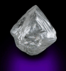Diamond (5.25 carat colorless asymmetric octahedral crystal) from Premier Mine, Gauteng Province, South Africa