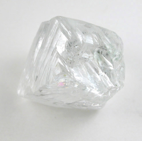 Diamond (5.25 carat colorless asymmetric octahedral crystal) from Premier Mine, Gauteng Province, South Africa