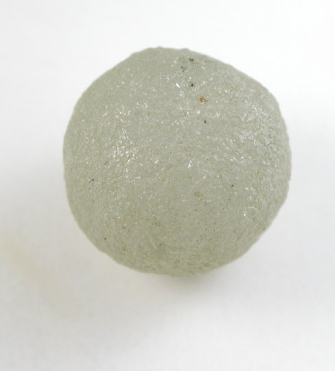 Diamond (5.71 carat gray spherical Ballas crystal) from Paraguassu River District, Bahia, Brazil