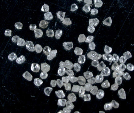 Diamond (2.76 carats of 1 mm diamond crystals) from South Africa