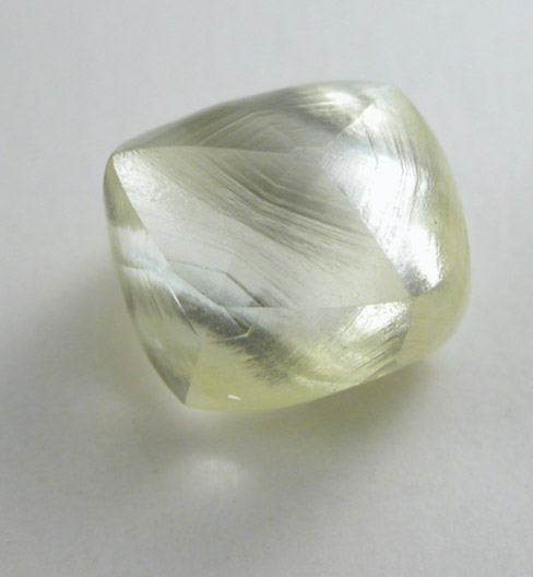 Diamond (1.27 carat gem-grade fancy yellow complex crystal) from Koffiefontein Mine, Free State (formerly Orange Free State), South Africa