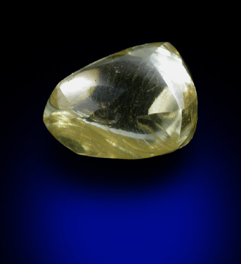Diamond (1.04 carat gem-grade fancy yellow complex crystal) from Koffiefontein Mine, Free State (formerly Orange Free State), South Africa
