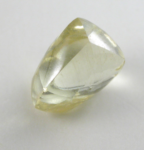 Diamond (1.04 carat gem-grade fancy yellow complex crystal) from Koffiefontein Mine, Free State (formerly Orange Free State), South Africa